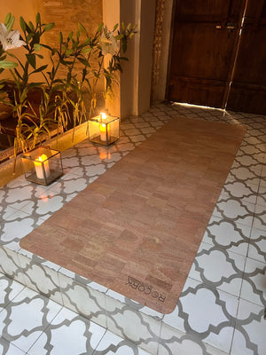 MISHKA - Solid Cork Yoga Mat extra long & wide |  5mm